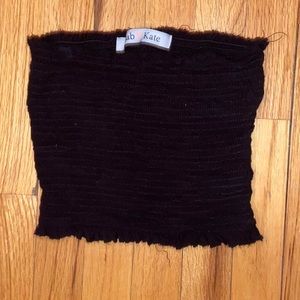 Black Stretchy Tube Top